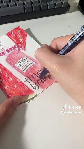 Skincare and Makeup-Inspired Birthday Card Ideas