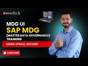 MDG UI | SAP MDG (Master Data Governance) Training | ZaranTech DotCom