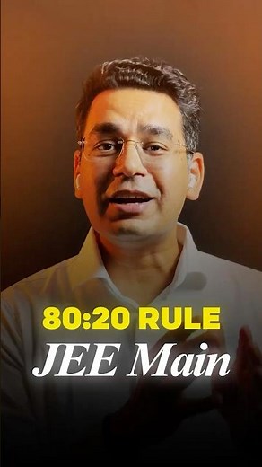 The 80-20 Rule for JEE Mains #jeemains