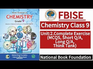 Class 9 Chemistry Unit 2 Complete Exercise | New Syllabus 2024|LearnOnlineWithAnum
