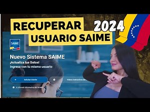 CÓMO RECUPERAR CONTRASEÑA DEL SAIME / Modificación de datos /Errores del sistema ⚠️ TODO EN UNO😱