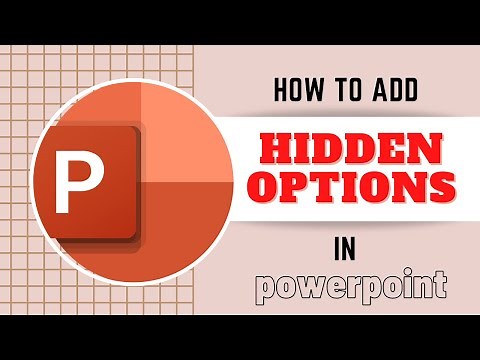 Hidden PowerPoint Features | How to add hidden PowerPoint options