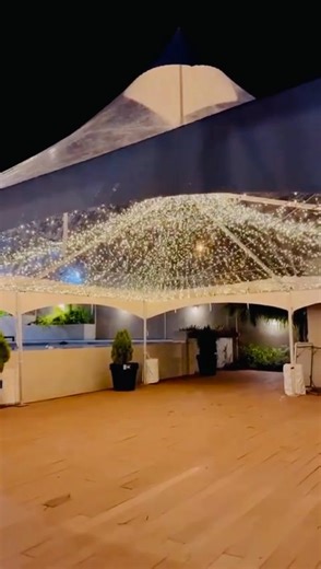 30x30 Clear Tent with Fairy Lights.. | Caribbean Shade Tent & Party Rentals