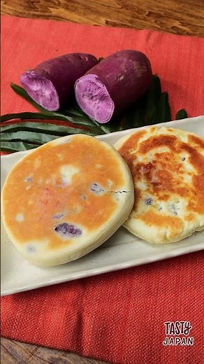 【紫芋とチーズがとろけ合う】もちカリ食感のご褒美！ホットケーキミックスで簡単♡とろ〜りチーズの紫芋ホットクが優勝な件♪ / Purple Yam Hotteok with Cheese
