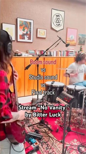 Which one do you think sounds best🤔#studio #recording #rocknroll #band #drums #bass #rockmusic #dc