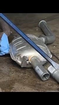 🔧 Fixing a Leaking Exhaust System 😱 | Easy Repair on Grandpa’s Mercedes #DIY #Mercedes