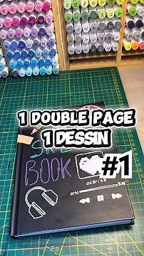 1 double page un dessin (Rick et Morty)