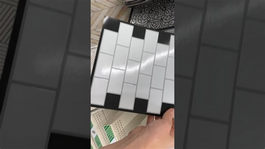 Grab some Dollar Tree peel and stick tile 😱