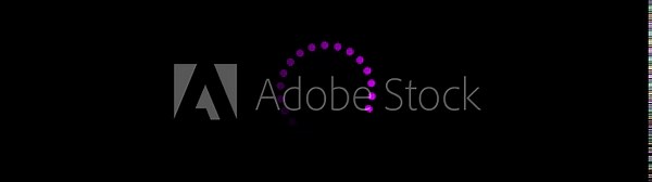 dots spinning animation loading and buffering icon animation-looped Loading circle animation on black background.