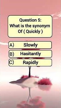 Can You Pass This English Vocabulary Quiz? (Synonym Challenge)