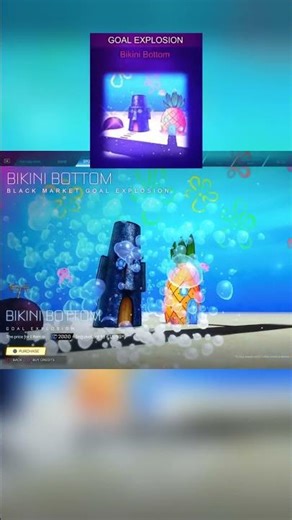 BIKINI BOTTOM goal explosion from SPONGEBOB bundle in Rocket League Item Shop 🔥🔥