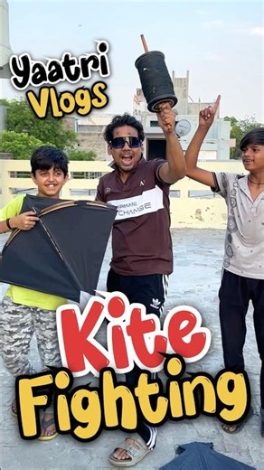 Kite Fighting Challenge😍| Yatri Vlogs Sayansh | Kite Videos | Kite Vlogs #kiteflying #kite #shorts