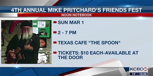 Noon Notebook: 4th annual Mike Pritchard's Friends Fest