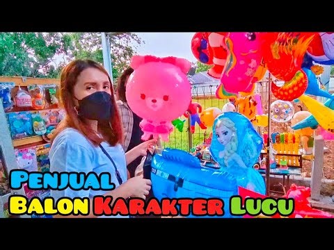 Beli Balon di Penjual Balon Karakter Lucu Lucu - Balonku Ada Lima Lagu Anak Populer