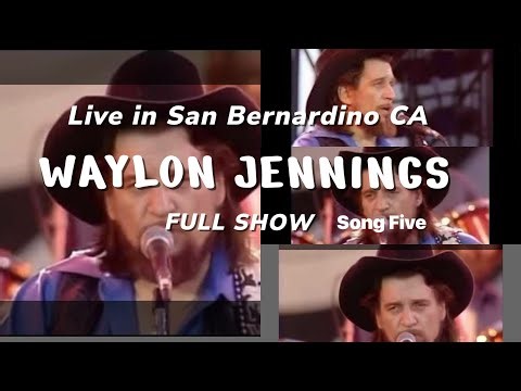 Waylon Jennings LIVE, 1983 / US Festival, St Bernardino CA ( Full Show Song Five )