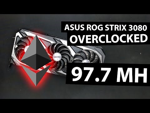 Asus ROG Strix 3080 Ethereum Overclock Settings