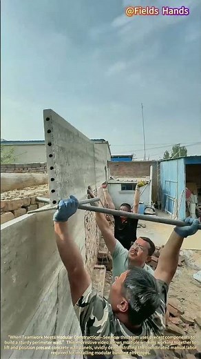Installation of Precast Concrete Walls! Team Installation Techniques