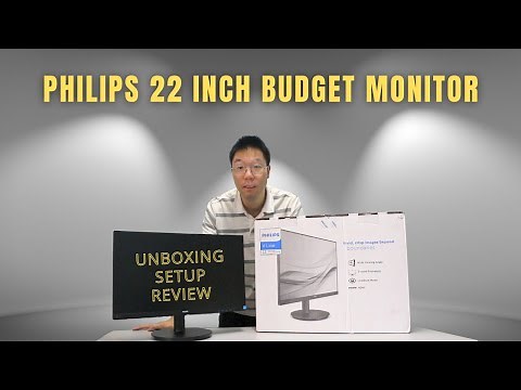 Philips 22 inch Monitor Unboxing, Setup, and Review (2023)