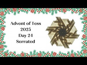 Advent of Tess 2025 Day 24: Serrated Origami Tessellation Tutorial