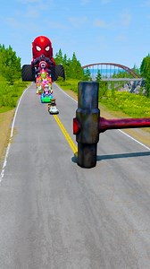 2.7M views · 12K reactions | Weird Rides & Funny Cars Going to Giant Hammer Crush in BeamNG.drive #beamngqusik #viralgaming #usagaming #beamngdrive #bollard #reels #beamng | Franqi Drive | Facebook