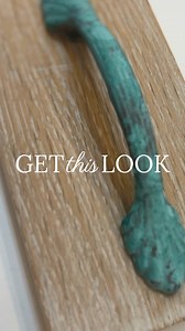 Want to learn how to get this look? 🖌️ Amy shows how you can create this stunning verdigris finish for your hardware! She used One Step Paint, Glazed Over, and Mica Powder to create this stunning patina. ⁠Watch the full tutorial here https://youtu.be/ESKHxAVWzEI?feature=shared | Amy Howard At Home