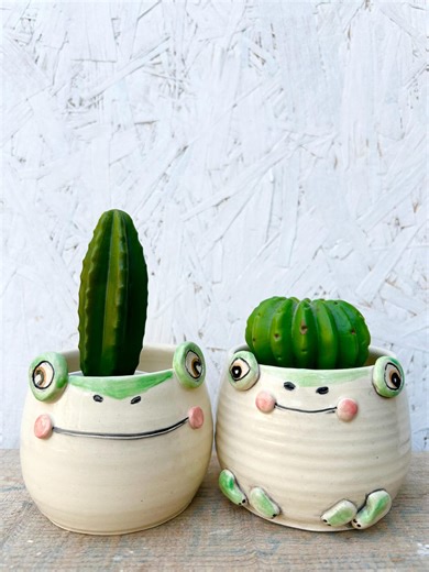 Frog Toad Planter - Etsy