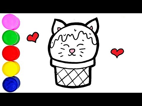 Eis Zeichnen und Malen für Kinder