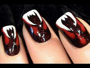 Vampire Dracula Nails for Halloween