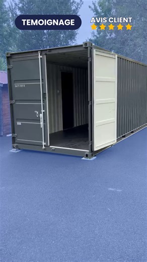 12K views · 88 reactions | Nicolas est ravi de son #container "atelier" neuf tout équipé : électricité et porte de service montés en usine ! Livré ce matin à Carcans en Gironde. C'est un 20 pieds de stockage fabriqué par Continex en Europe. Couleur Gris RAL 7016. Tarif : 6800€HT départ Bordeaux. Dispo France entière sur commande. | Adopte Un Conteneur | Facebook