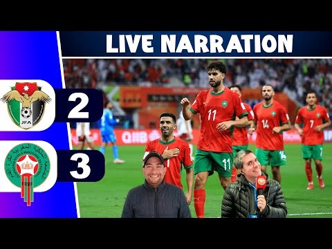 🔴Live: Jordan 2 - 3 Morocco ⚽Fifa Arab Cup Full Match Commentary Score Video Simulation Game