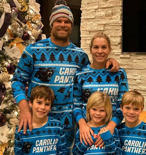 CAROLINA PANTHER PRIDE PANTHER PROUD PANTHER GROWL!!! | Former Carolina Panthers TE Greg Olsen and his beautiful family | Facebook