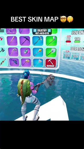 the best 1v1 skin map #fortnite #1v1 #fyp
