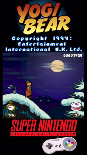 Retro Games on Instagram: "🇺🇸 Adventures of Yogi Bear is a 2D platformer released in 1994 for the Super Nintendo Entertainment System. The game is fairly accessible and kid-friendly, with colorful visuals and a slower pace compared to tougher SNES platformers. #retrogaming #80sGames 🇯🇵 ヨギーベア は、正式には というタイトルで、1994年にスーパーファミコン 向けに発売された海外向けアクションゲームです。日本国内では正式発売されていないため、知名度はやや低め レトロゲームファンや海外SNES作品好きの間では知られた存在 #レトロゲーム Release Date: 1994 🇺🇸, 🇯🇵 Machine type: SNES Original System: SNES, Genesis P