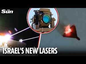 Jawdropping moment Israel's new Iron Beam laser interceptor blasts drones out of the sky