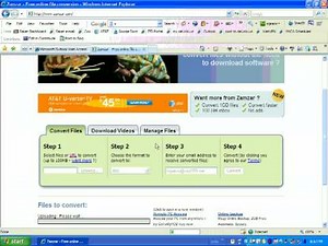 Converting Files Using Zamzar