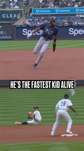 Chandler Simpson really scored from second base on an infield hit to the shortstop!? 💨 (via Tampa Bay Rays) | MLB on FOX