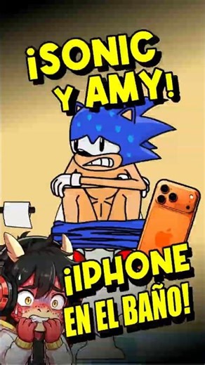 😱 SONIC Y AMY IPHONE EN BAÑO 😱SONIC LOVE #sonic #rosesonic #animation #ad #sonicthehedgehog #viral