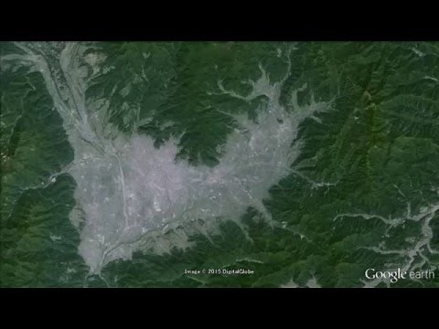 甲府盆地の扇状地