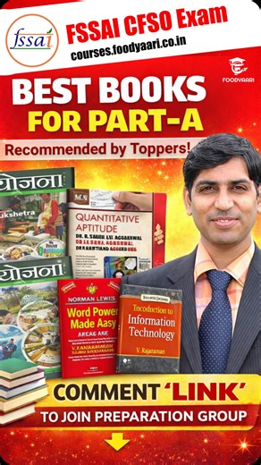 Foodyaari Education and Media | 📚 FSSAI CFSO PART-A | Right Books = Right Direction Preparing for the FSSAI CFSO Exam and confused about which books to follow for Part-A?... | Instagram