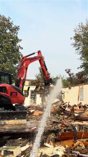 The sounds of demolition do not really turn off, especially when you are used to the work. Our crew