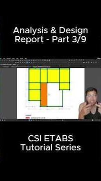 Analysis & Design Report: ETABS+BlueBeam - Part 3/9 #rhcengineering #etabs #bluebeam #design