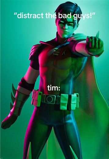and he learned it from brucie wayne 🙂‍↕️ #timdrake #robin #dccomics #fortnite #fortniteclips