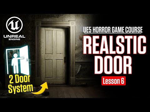How to make Realistic Door System in Unreal Engine 5 |Unreal Engine 5 Horror Game Lesson 6