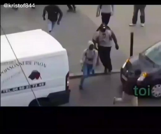 Humorous Urban Chase: Friends Hit the Streets