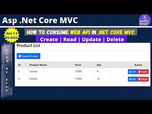 🚀 Full CRUD Operations | How to Consume Web API in ASP.NET Core MVC | 📡 Consuming Web API