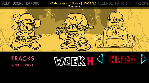 VS Accelerant Hank (UNOFFICIAL, PE port) UPDATED Mod for Friday Night Funkin' | FNF Mods