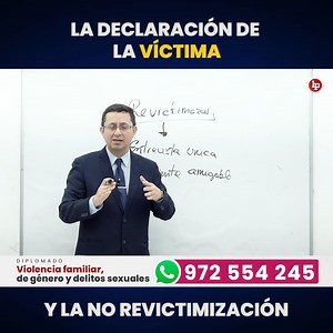 55 reactions · 44 shares | ✅ Deja tu WhatsApp para recibir más información  Tema: La declaración de la víctima y la no revictimización  Expositor: Yvan Saravia Quispe Diplomado de Violencia familiar, de género y delitos sexuales. Inicio: 2 de noviembre 2 libros gratis hasta el 28 de octubre ▶️Más información: https://lpd.pe/k4e60 o al WhatsApp 972554245 | LP - Pasión por el Derecho | Facebook