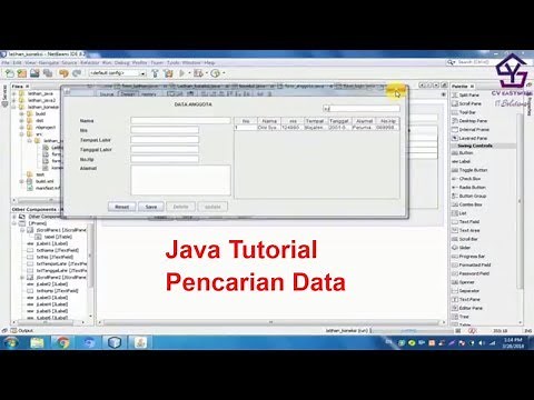 Tutorial Create Data Search in Mysql and Netbeans Java