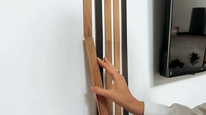 18pcs. - HDF Slatted Panels | Scandinavian Style Wall Art | Peel & Stick Decorative Strips | DIY Accent Wall for Home and Office - Etsy