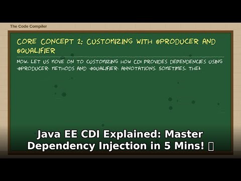 Master Java EE CDI in 5 Mins! 🚀 Dependency Injection Explained for Developers